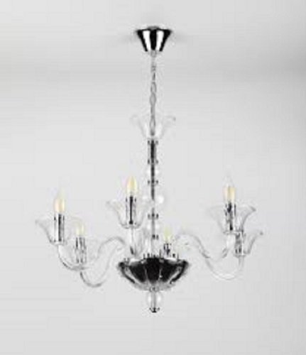 Люстра потолочная шестирожковая на цепочке Rivoli Хрусталь Nudo P6 CR Е14 Хром фото Люстра потолочная шестирожковая на цепочке Rivoli Хрусталь Nudo P6 CR Е14 Хром картинка